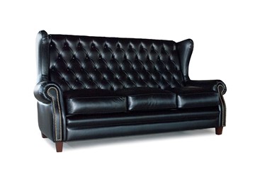 Прямой диван Оливер 3М с каретной стяжкой в Кушве