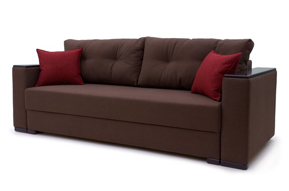 Прямой диван Fashion (Uno coffee+ mars bordo) в Ревде - изображение