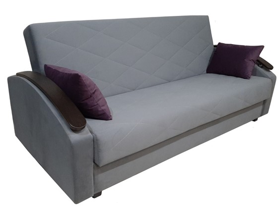Прямой диван Престиж 16, НПБ+МДФ в Асбесте - изображение