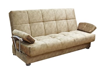Прямой диван Милана 6 БД с хром. подлокотниками НПБ в Екатеринбурге