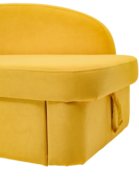 Мягкий диван левый Тедди желтый в Кушве - изображение 3