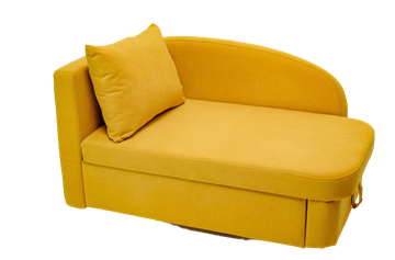Мягкий диван левый Тедди желтый в Ирбите