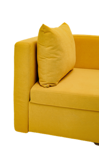 Мягкий диван левый Тедди желтый в Артемовском - предосмотр 5