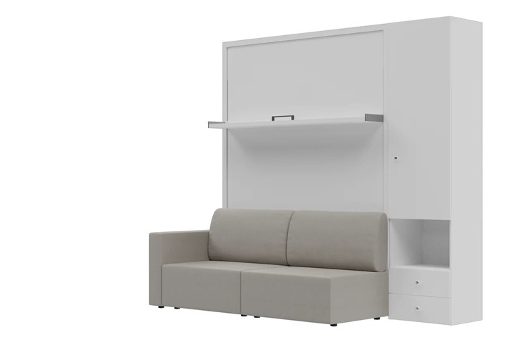 Диван Кровать-трансформер Smart (КД 1400+ШП), шкаф правый, левый подлокотник в Ирбите - изображение 2