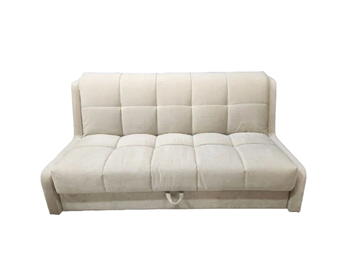 Прямой диван Аккордеон-Кровать 1,55 с каретной утяжкой, клетка (НПБ) в Ревде