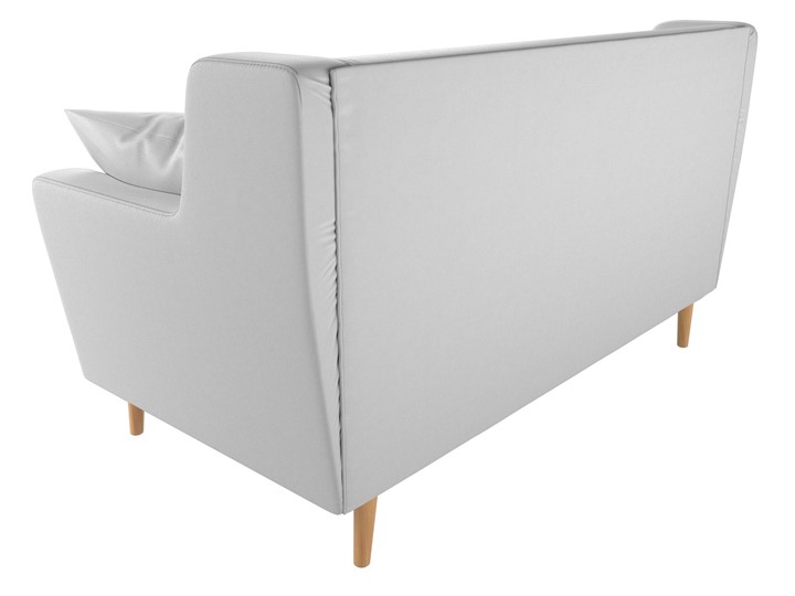 Прямой диван Брайтон 2, Белый (экокожа) в Ревде - изображение 4