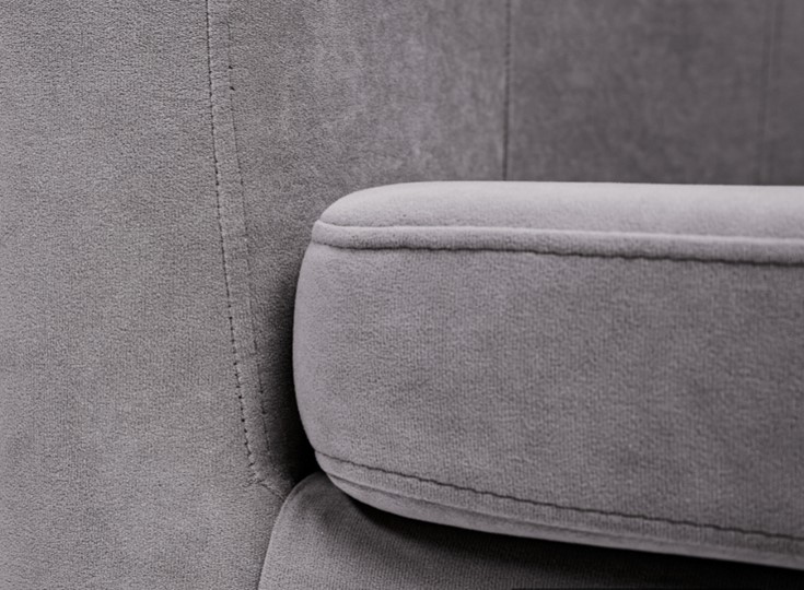 Прямой диван Брамс 2Д серый в Екатеринбурге - изображение 5