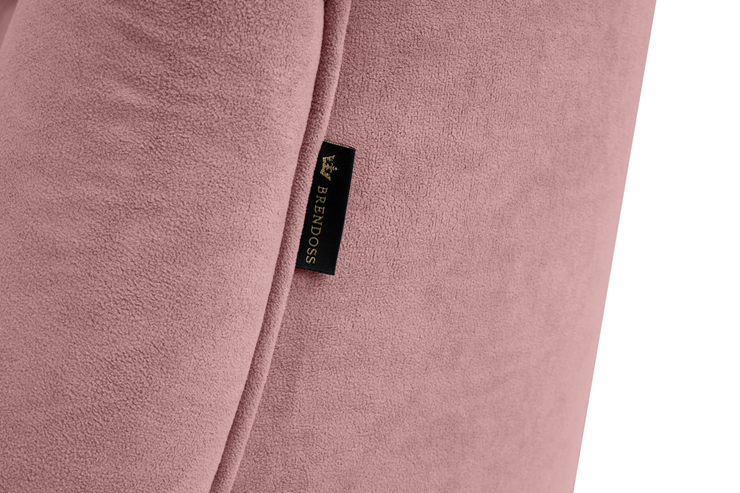 Прямой диван Бриджит розовый ножки коричневые в Первоуральске - изображение 1