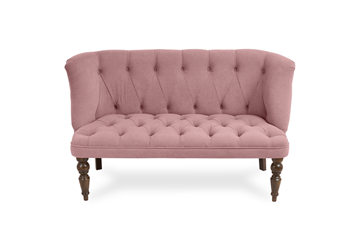 Прямой диван Бриджит розовый ножки коричневые в Кушве - предосмотр 3