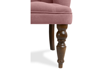 Прямой диван Бриджит розовый ножки коричневые в Кушве - предосмотр 4
