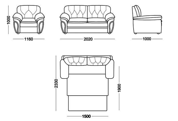 Прямой диван Дебора Элита 21 Д БД в Красноуфимске - изображение 6
