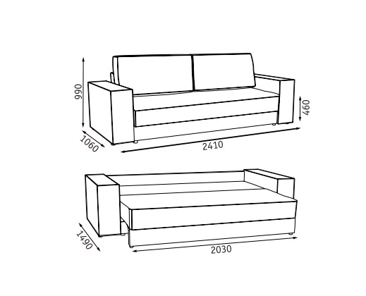 Прямой диван Эдельвейс БД в Кушве - изображение 6
