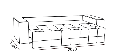 Прямой диван Элегант БД 2022 в Артемовском - изображение 5
