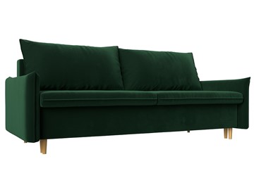 Прямой диван Хьюстон, Зеленый (Велюр) в Кушве