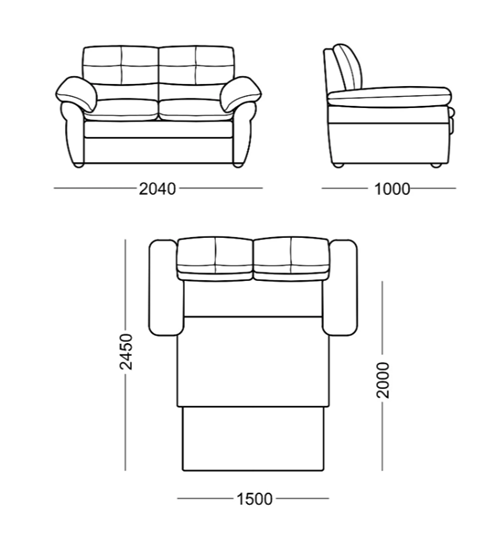 Прямой диван Кристина Люкс в Полевском - изображение 5