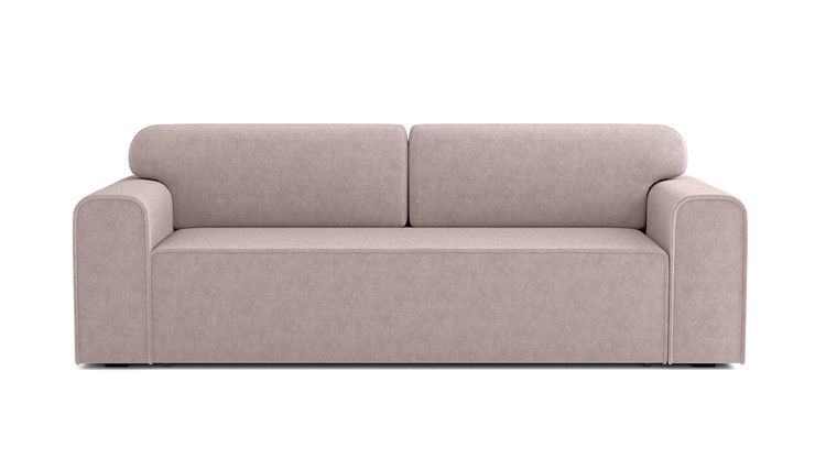 Прямой диван Квентин (еврокнижка), велюр велутто пастельно-розовый 11 в Кушве - изображение 2