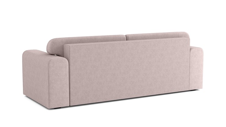 Прямой диван Квентин (еврокнижка), велюр велутто пастельно-розовый 11 в Краснотурьинске - изображение 4