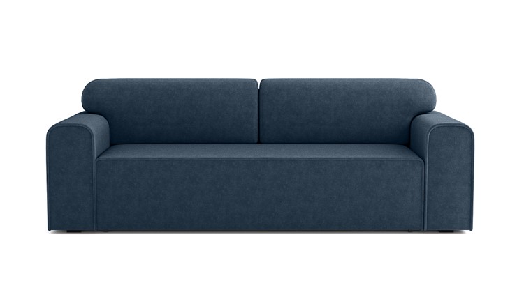 Прямой диван Квентин (еврокнижка), велюр велутто сапфир 26 в Екатеринбурге - изображение 2