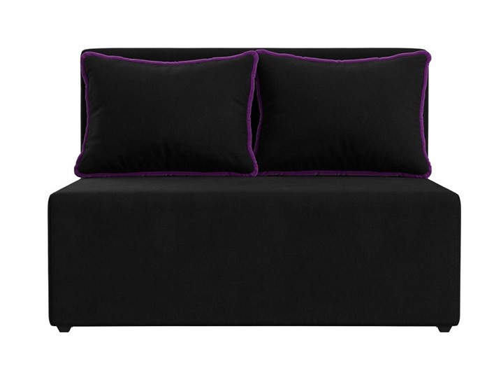 Прямой диван Лагуна, Черный/Фиолетовый (Микровельвет) в Екатеринбурге - изображение 4