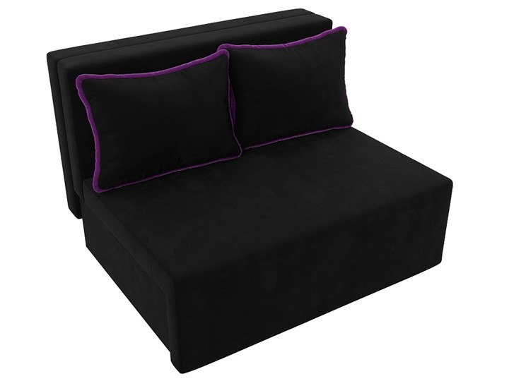 Прямой диван Лагуна, Черный/Фиолетовый (Микровельвет) в Екатеринбурге - изображение 7