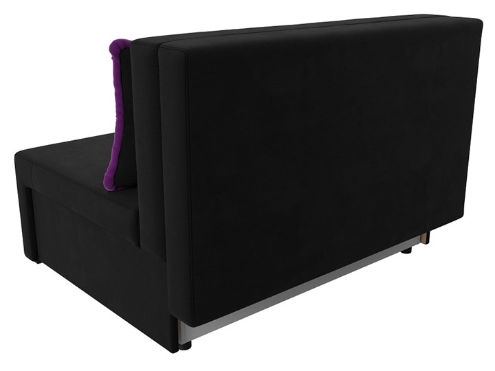 Прямой диван Лагуна, Черный/Фиолетовый (Микровельвет) в Екатеринбурге - изображение 8