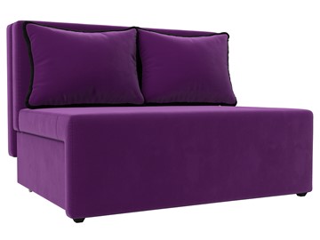Прямой диван Лагуна, Фиолетовый/Черный (Микровельвет) в Екатеринбурге