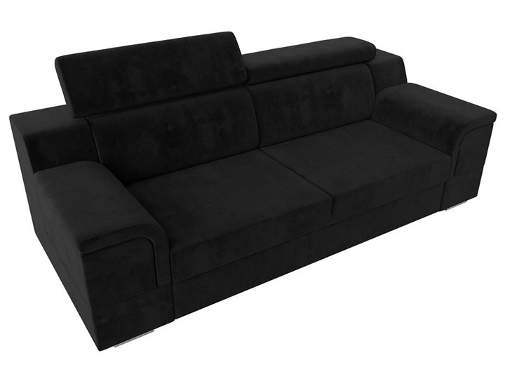 Прямой диван Лига-003 НПБ, Черный (Велюр) в Кушве - изображение 6