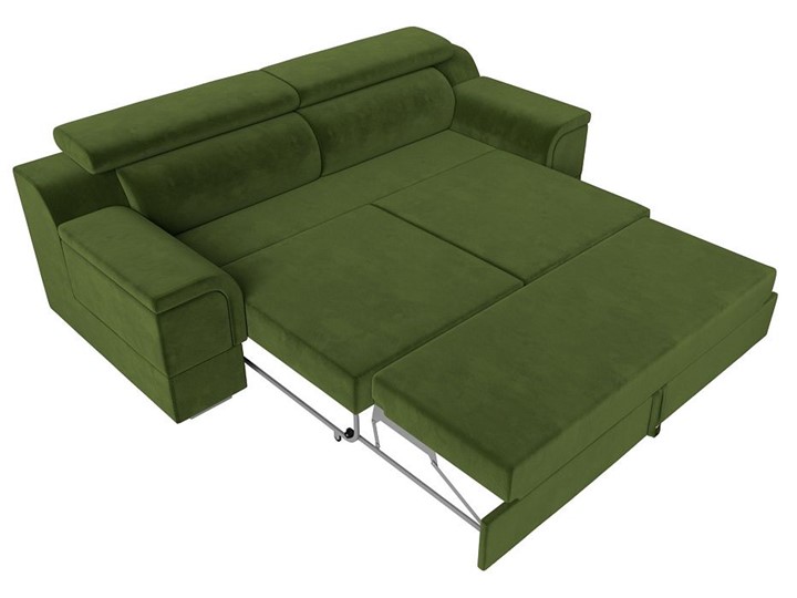Прямой диван Лига-003 НПБ, Зеленый (Микровельвет) в Первоуральске - изображение 3