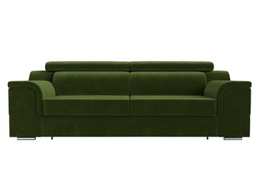 Прямой диван Лига-003 НПБ, Зеленый (Микровельвет) в Кушве - предосмотр 4