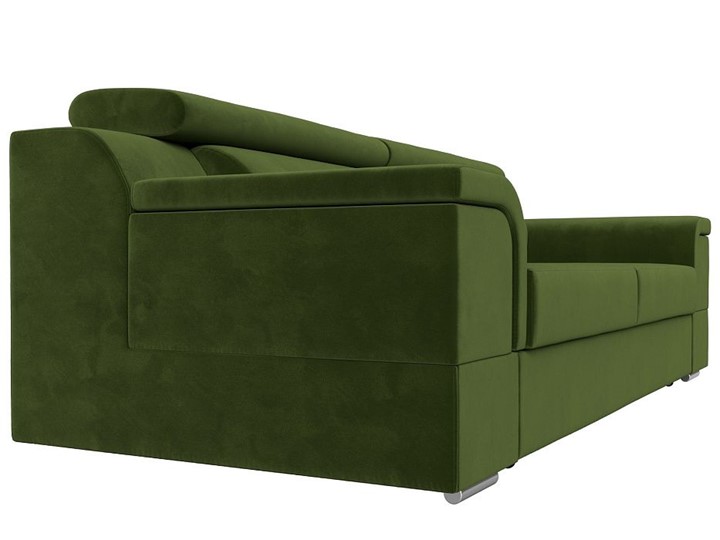 Прямой диван Лига-003 НПБ, Зеленый (Микровельвет) в Кушве - изображение 5