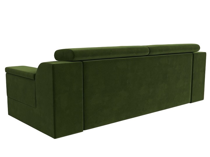Прямой диван Лига-003 НПБ, Зеленый (Микровельвет) в Первоуральске - изображение 7