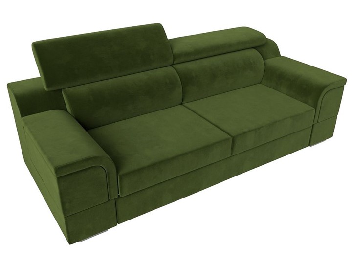 Прямой диван Лига-003 НПБ, Зеленый (Микровельвет) в Кушве - изображение 8