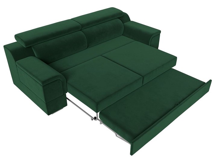 Прямой диван Лига-003 НПБ, Зеленый (Велюр) в Первоуральске - изображение 2