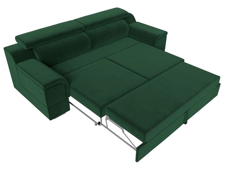 Прямой диван Лига-003 НПБ, Зеленый (Велюр) в Первоуральске - изображение 3