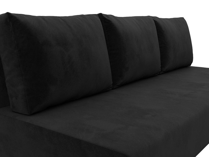 Прямой диван Лига-033, Черный (велюр) в Екатеринбурге - изображение 5