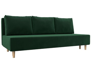Прямой диван Лига-033, Зеленый (велюр) в Екатеринбурге