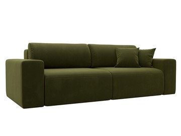 Прямой диван Лига 036 Классик, Зеленый (Микровельвет) в Первоуральске