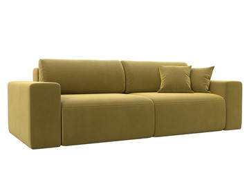 Прямой диван Лига 036 Классик, Желтый (Микровельвет) в Кушве
