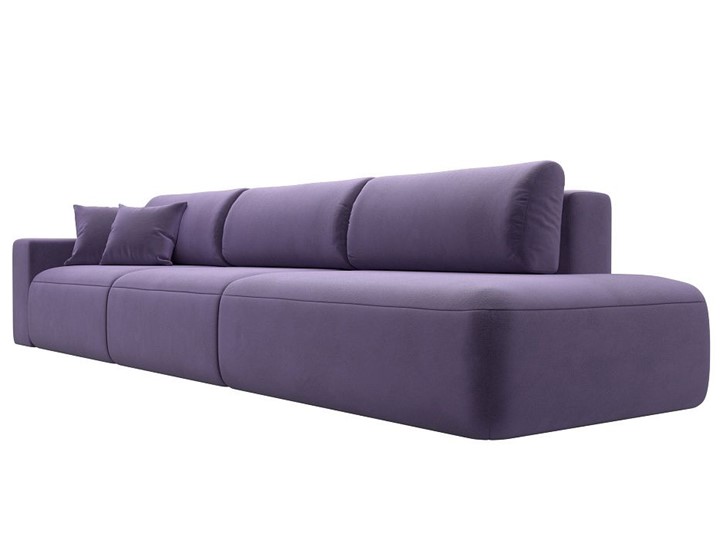 Прямой диван Лига-036 Модерн Лонг, Фиолетовый (велюр) в Екатеринбурге - изображение 6