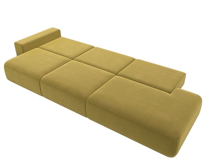 Прямой диван Лига-036 Модерн Лонг, Желтый (микровельвет) в Екатеринбурге - изображение 4