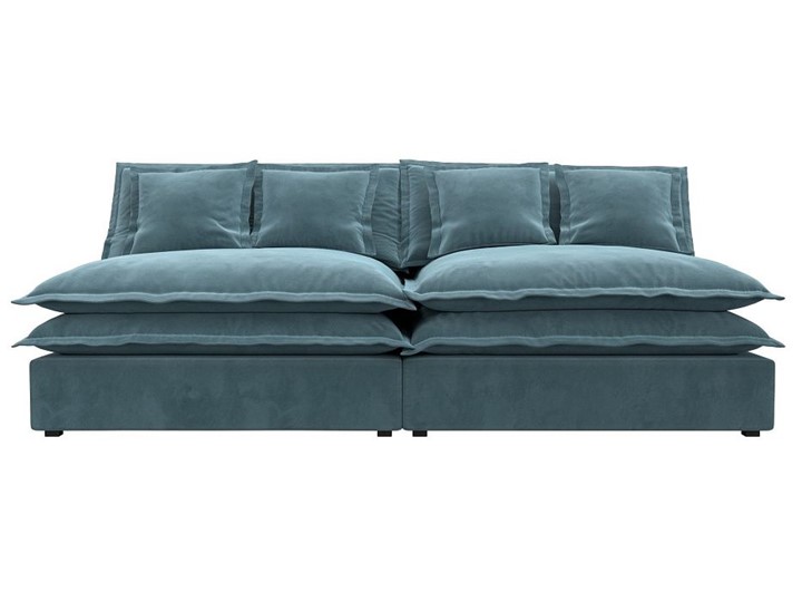 Прямой диван Лига-040, Бирюзовый (Велюр) в Ревде - изображение 1