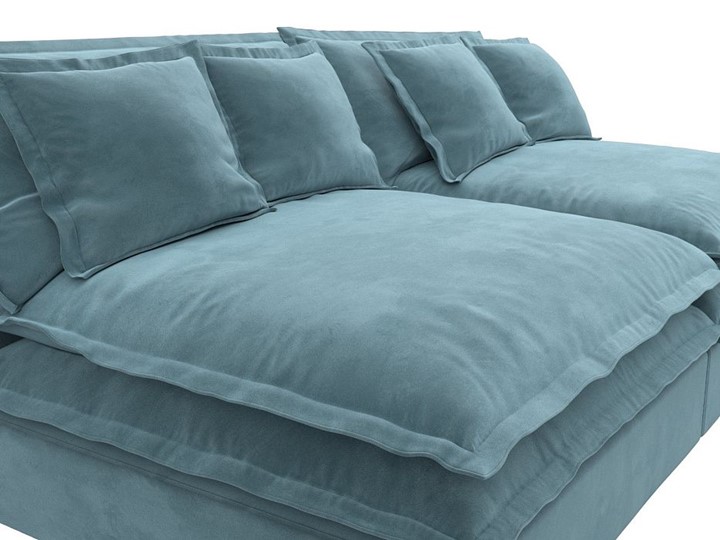 Прямой диван Лига-040, Бирюзовый (Велюр) в Ревде - изображение 3