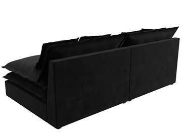 Прямой диван Лига-040, Черный (Велюр) в Ревде - предосмотр 5