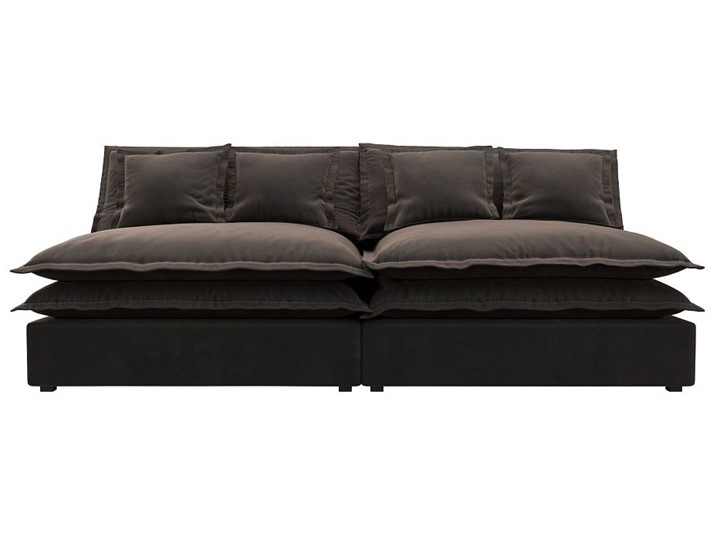 Прямой диван Лига-040, Коричневый (Велюр) в Первоуральске - изображение 1