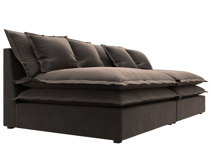 Прямой диван Лига-040, Коричневый (Велюр) в Первоуральске - изображение 2