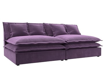Прямой диван Лига-040, Сиреневый (микровельвет) в Асбесте