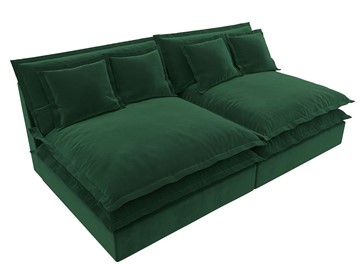 Прямой диван Лига-040, Зеленый (Велюр) в Первоуральске - предосмотр 4