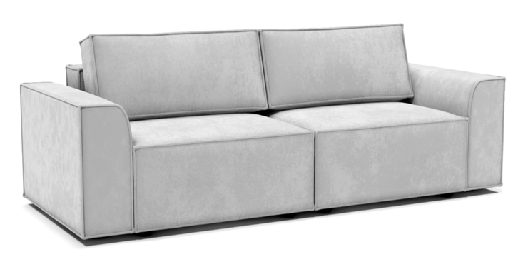 Прямой диван Лофт БЛ1-БП1 (Ремни/Еврокнижка) в Кушве - изображение 1