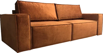 Прямой диван Лофт БЛ2-БП2 (НПБ/Тик-так) в Кушве - предосмотр 1