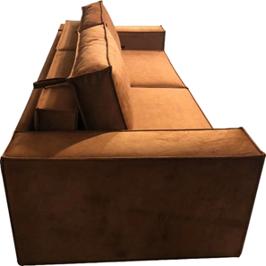 Прямой диван Лофт БЛ2-БП2 (Ремни/Тик-тик) в Первоуральске - предосмотр 4